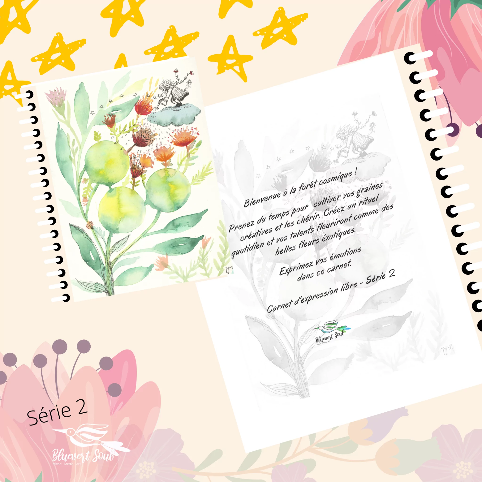 Carnet Ecriture-Dessin Forêt Cosmique – Image 11