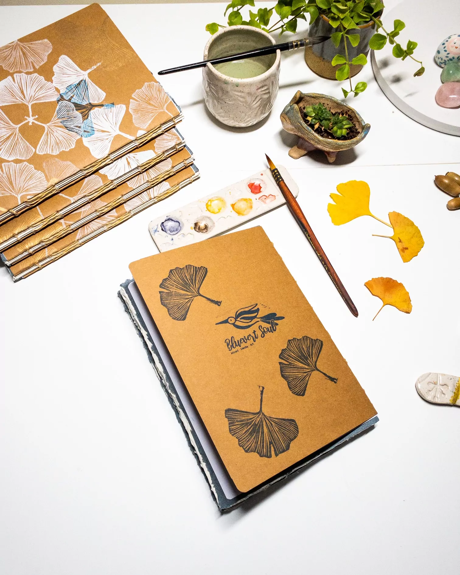 Carnet Aquarelle Passion Ginkgo – Image 2