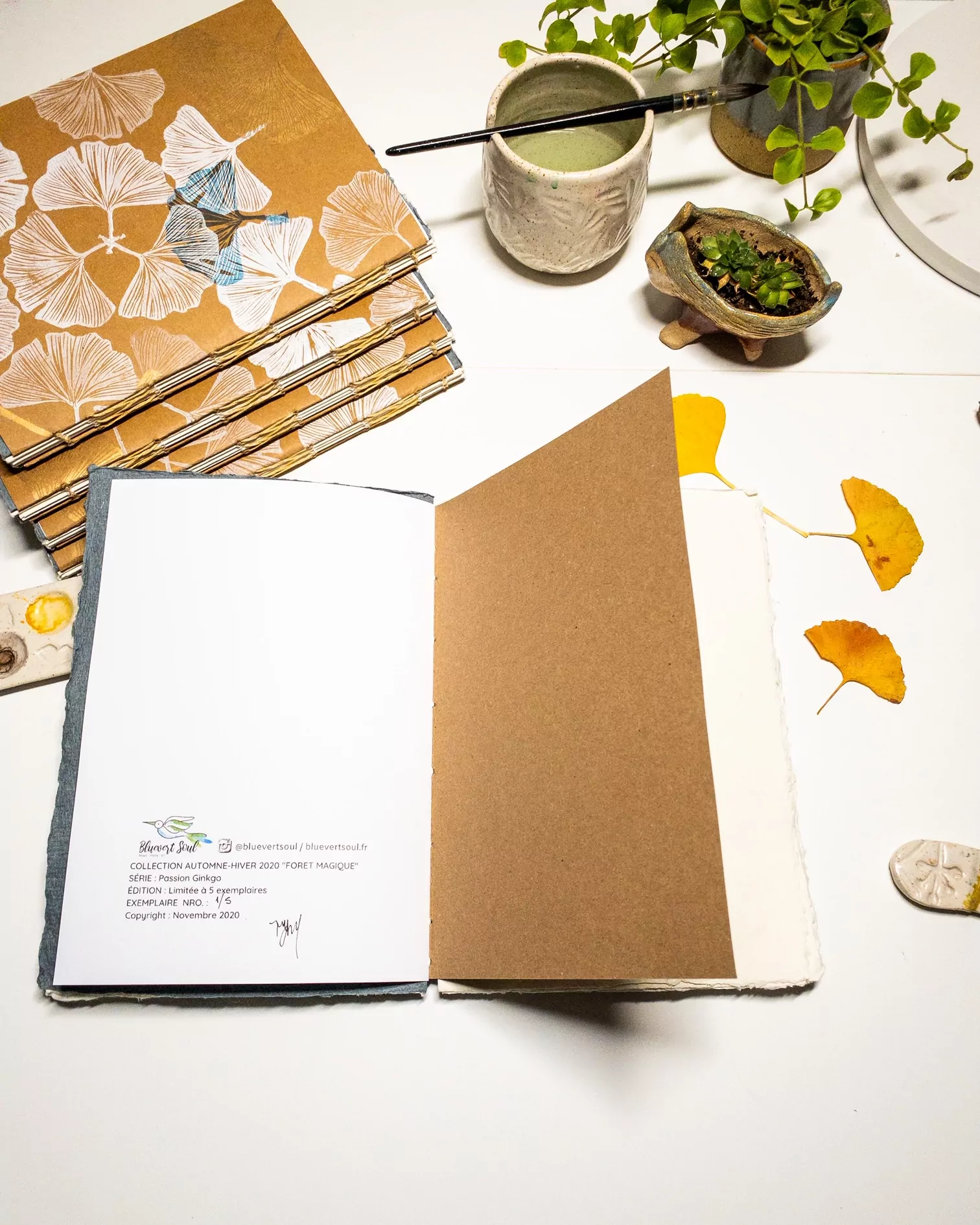 Carnet Aquarelle Passion Ginkgo – Image 5
