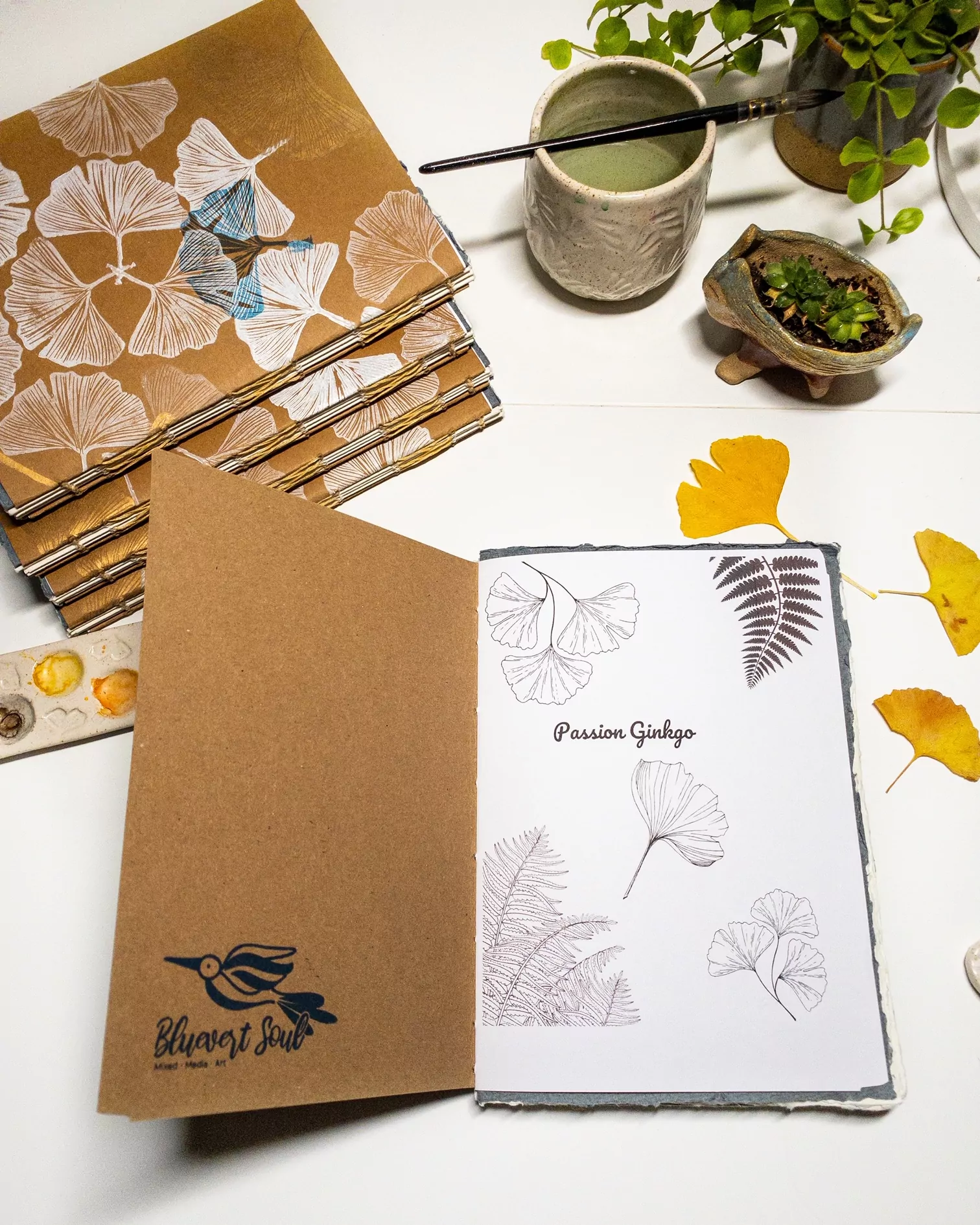 Carnet Aquarelle Passion Ginkgo – Image 7