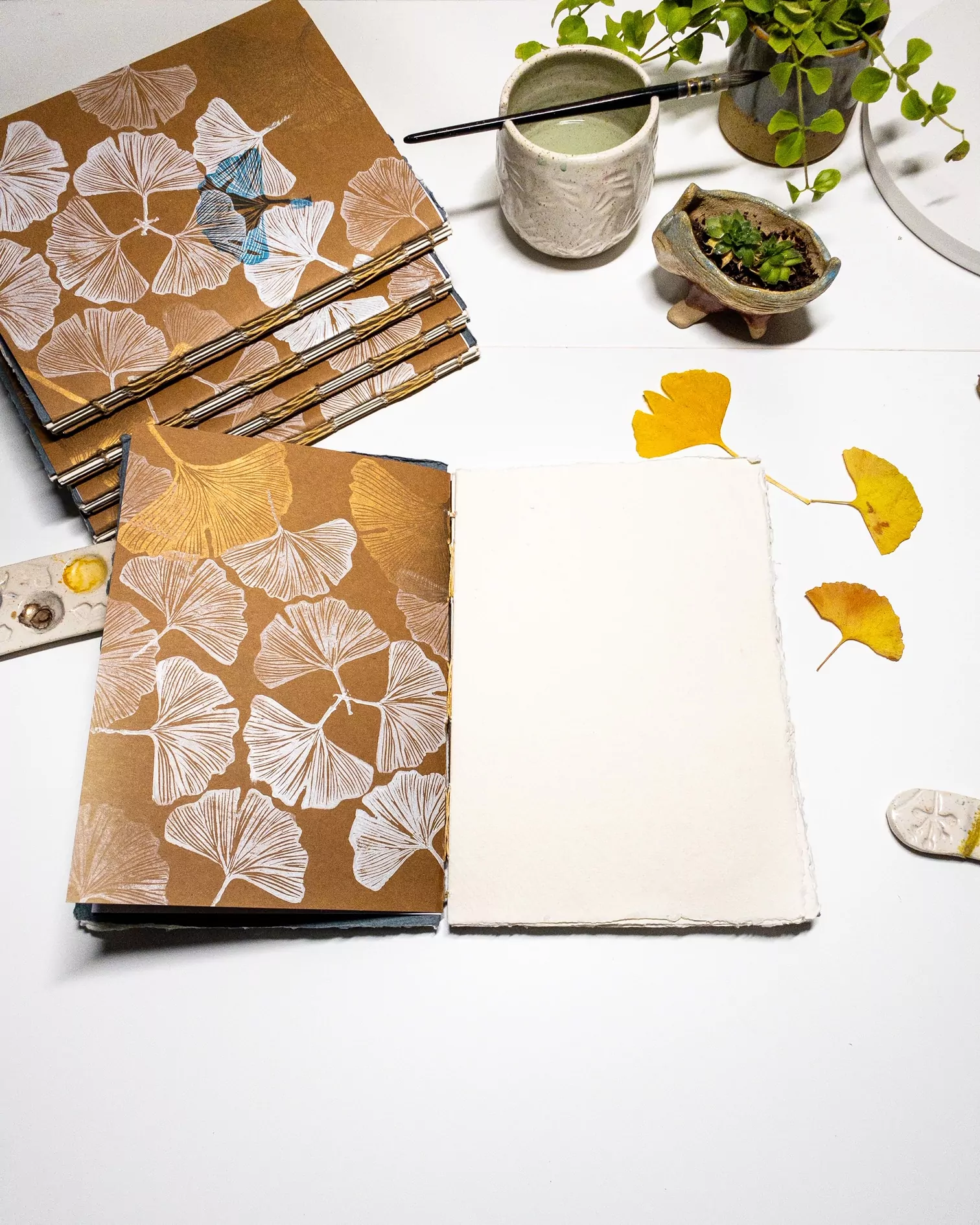 Carnet Aquarelle Passion Ginkgo – Image 6