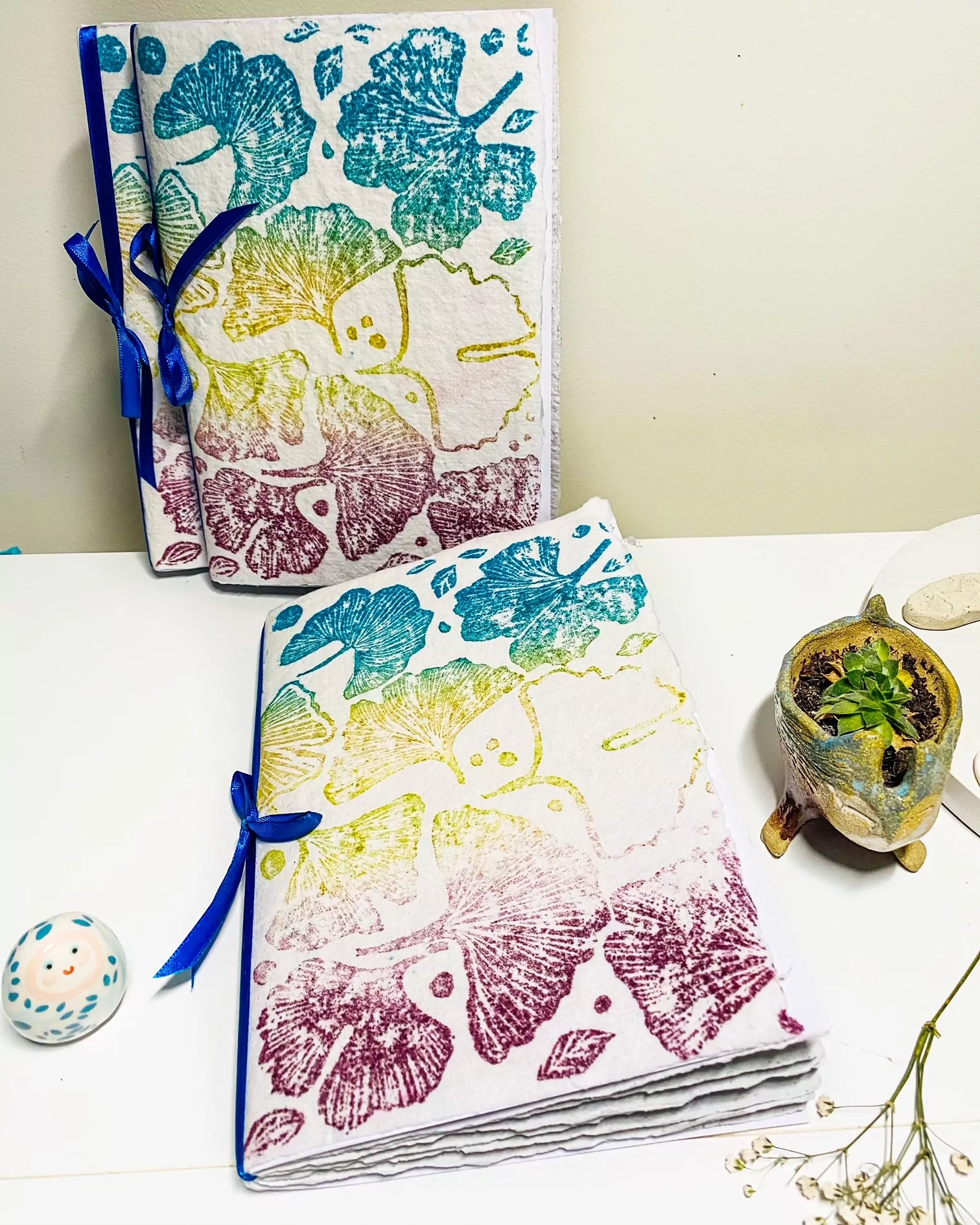 Carnet Aquarelle Ginkgo Love – Image 3