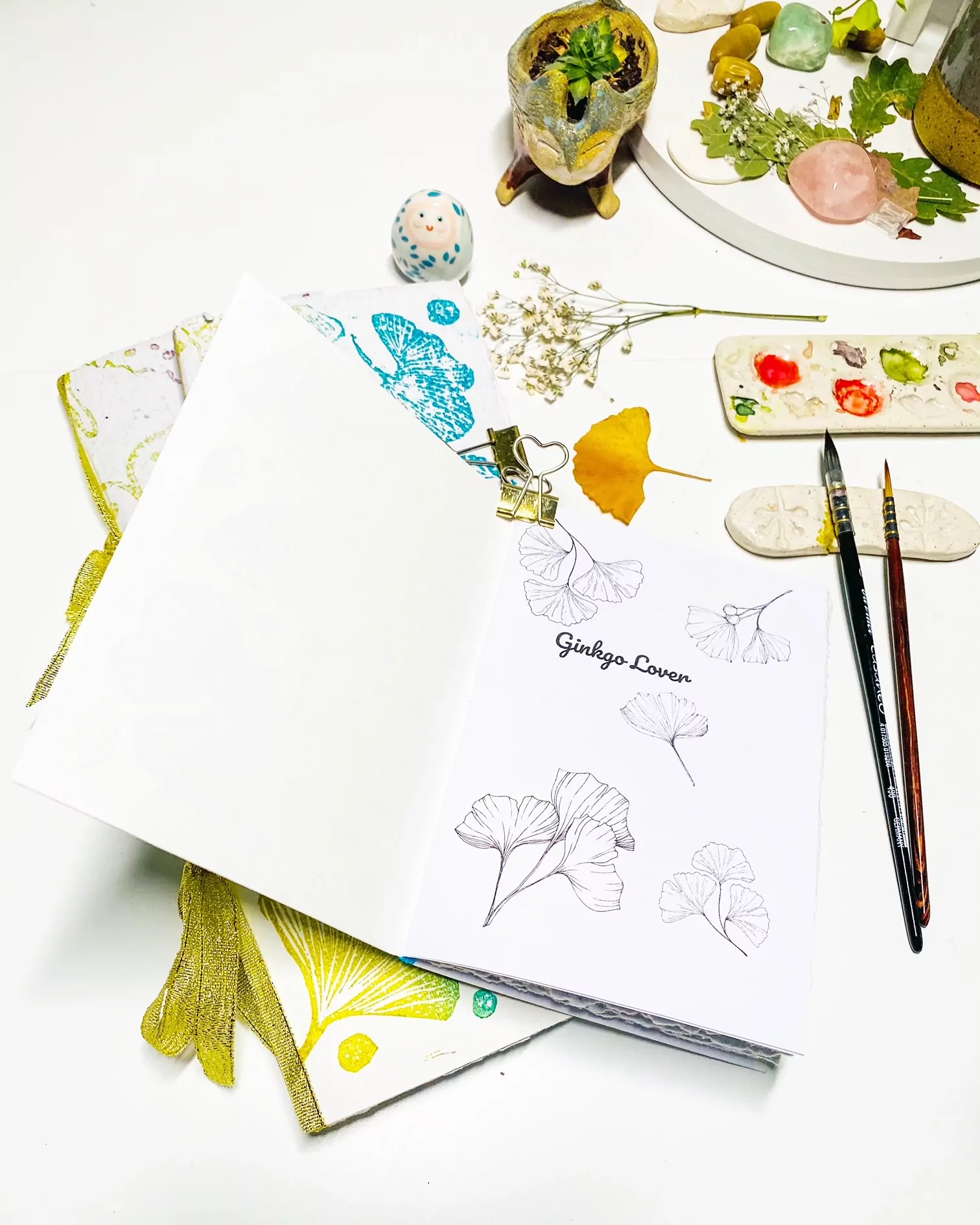 Carnet Aquarelle Ginkgo Love – Image 8