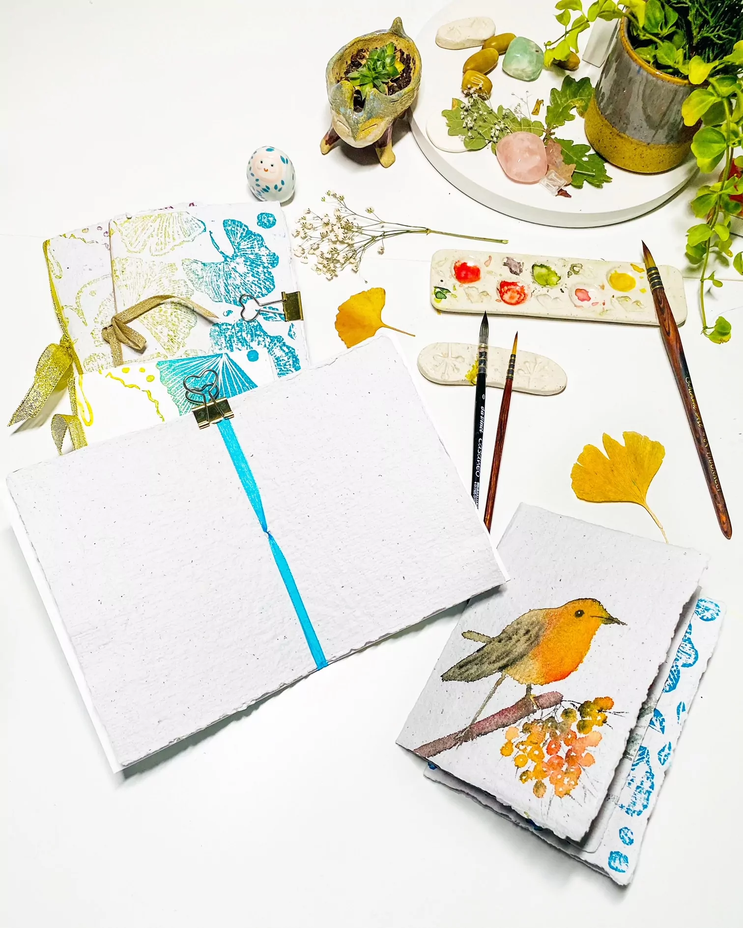Carnet Aquarelle Ginkgo Love – Image 10