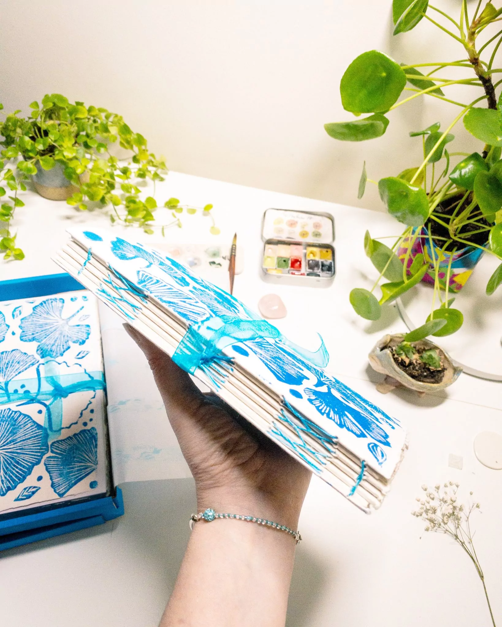 Carnet aquarelle "Mystic Ginkgo" – Image 27