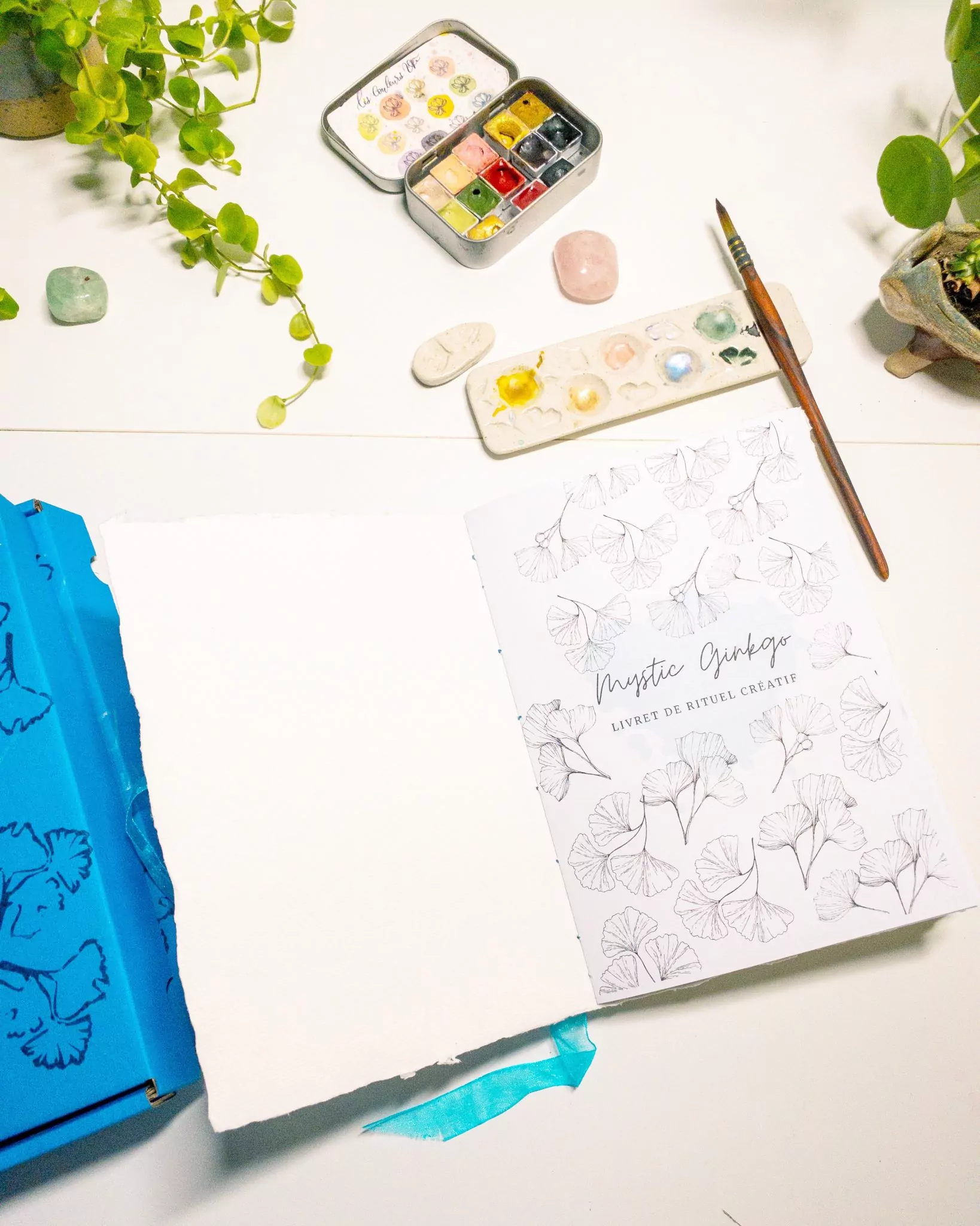 Carnet aquarelle "Mystic Ginkgo" – Image 21