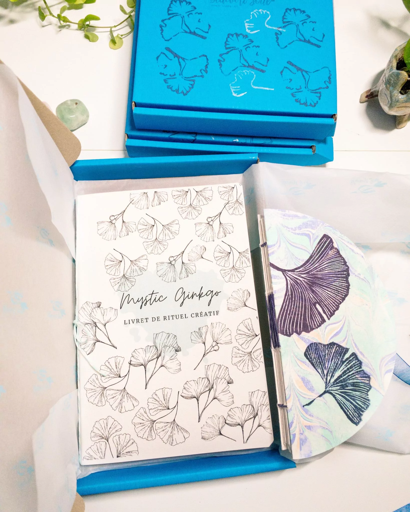 Carnet aquarelle "Mystic Ginkgo" – Image 7