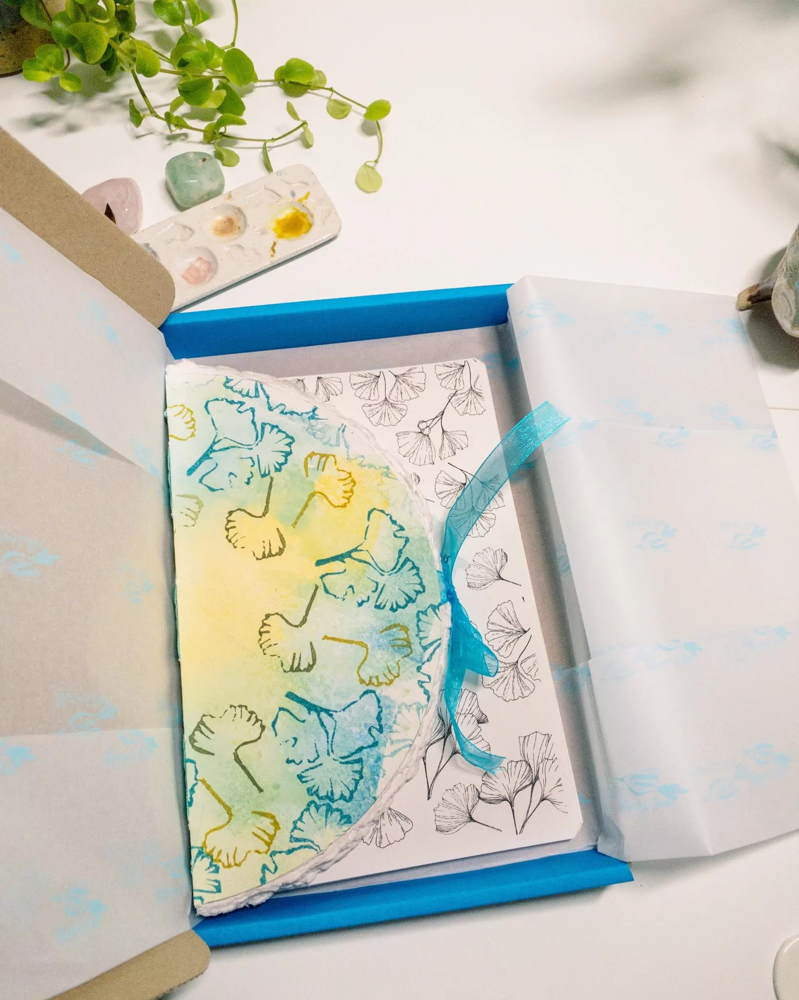 Carnet aquarelle "Mystic Ginkgo" – Image 16