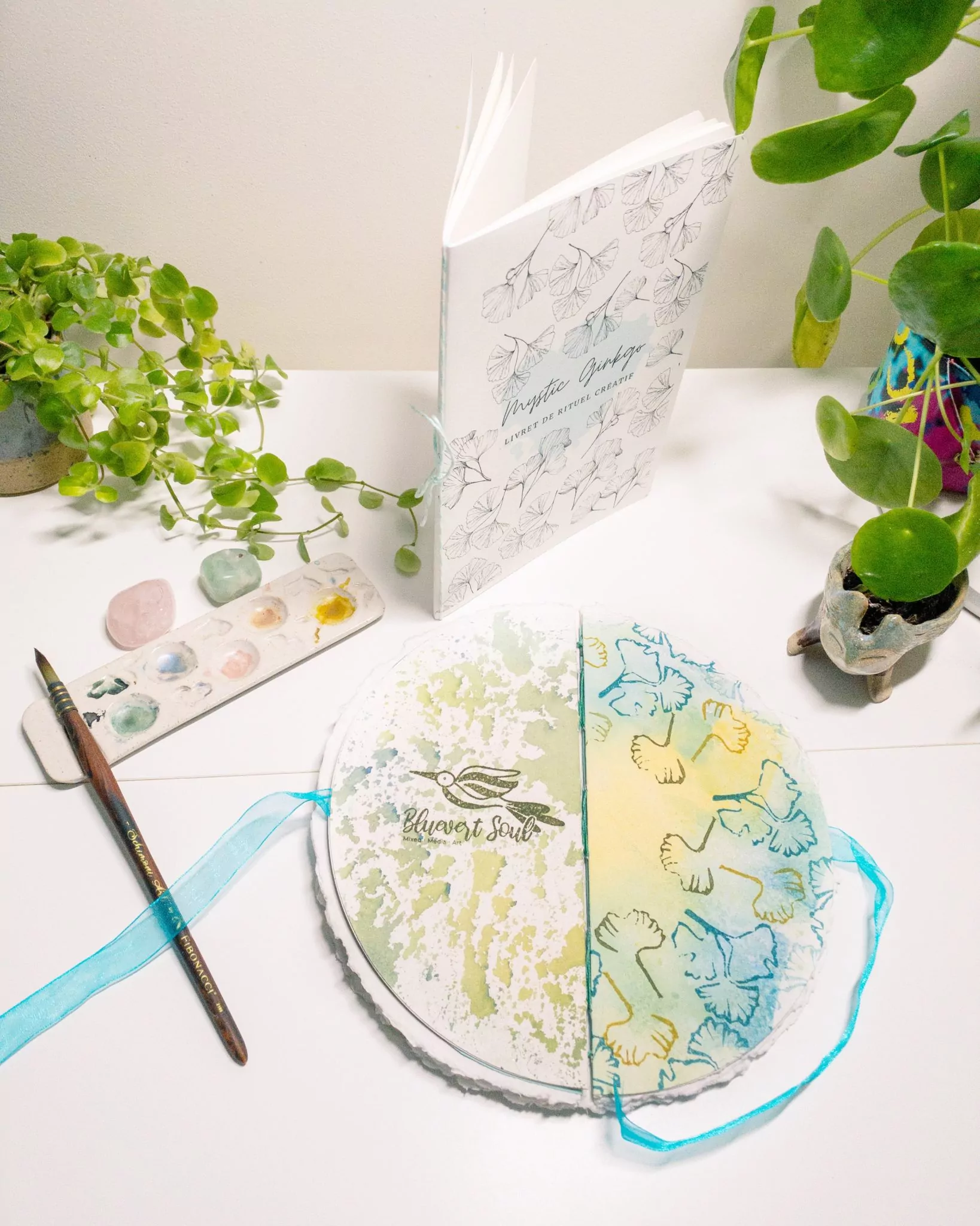 Carnet aquarelle "Mystic Ginkgo" – Image 14