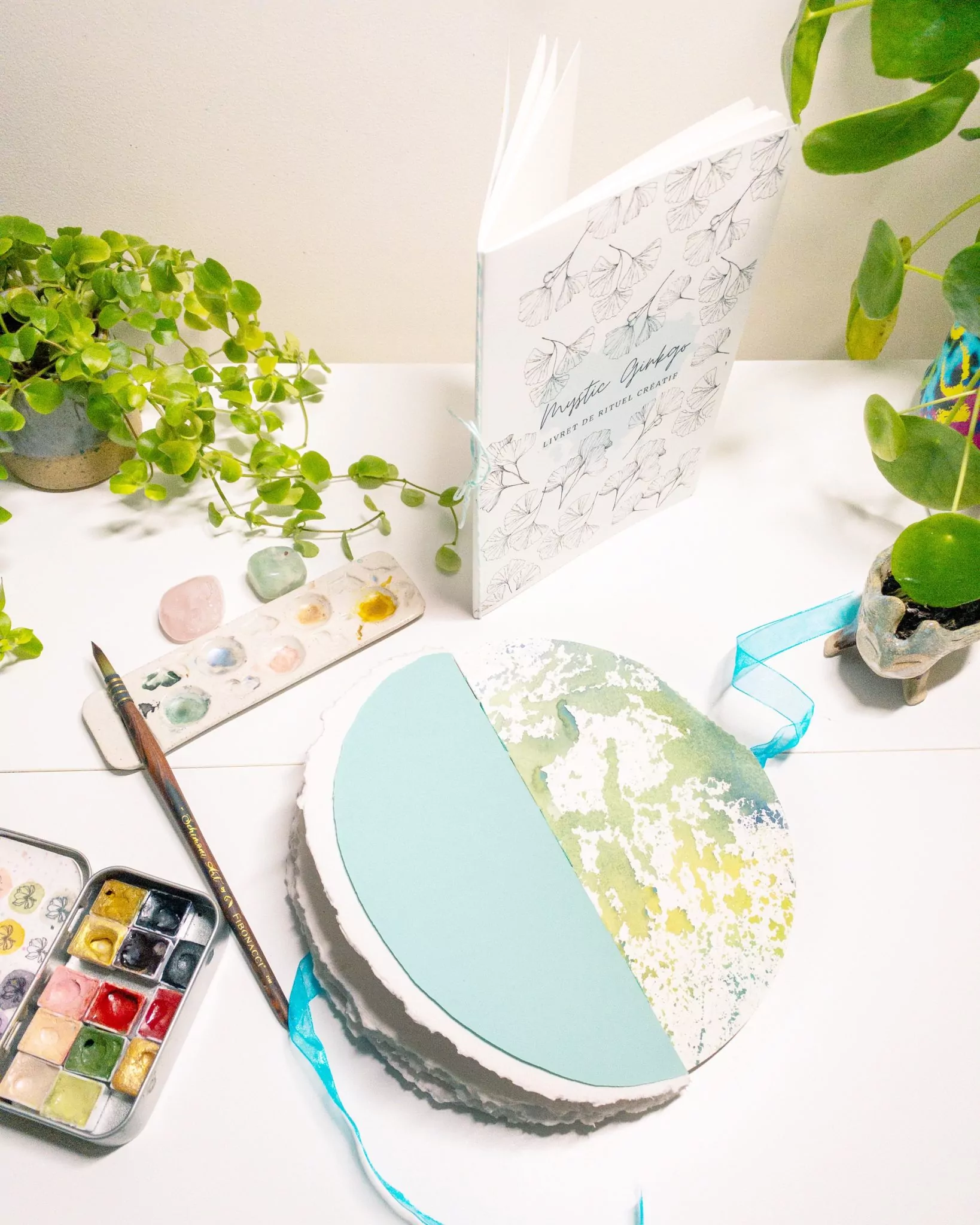 Carnet aquarelle "Mystic Ginkgo" – Image 13