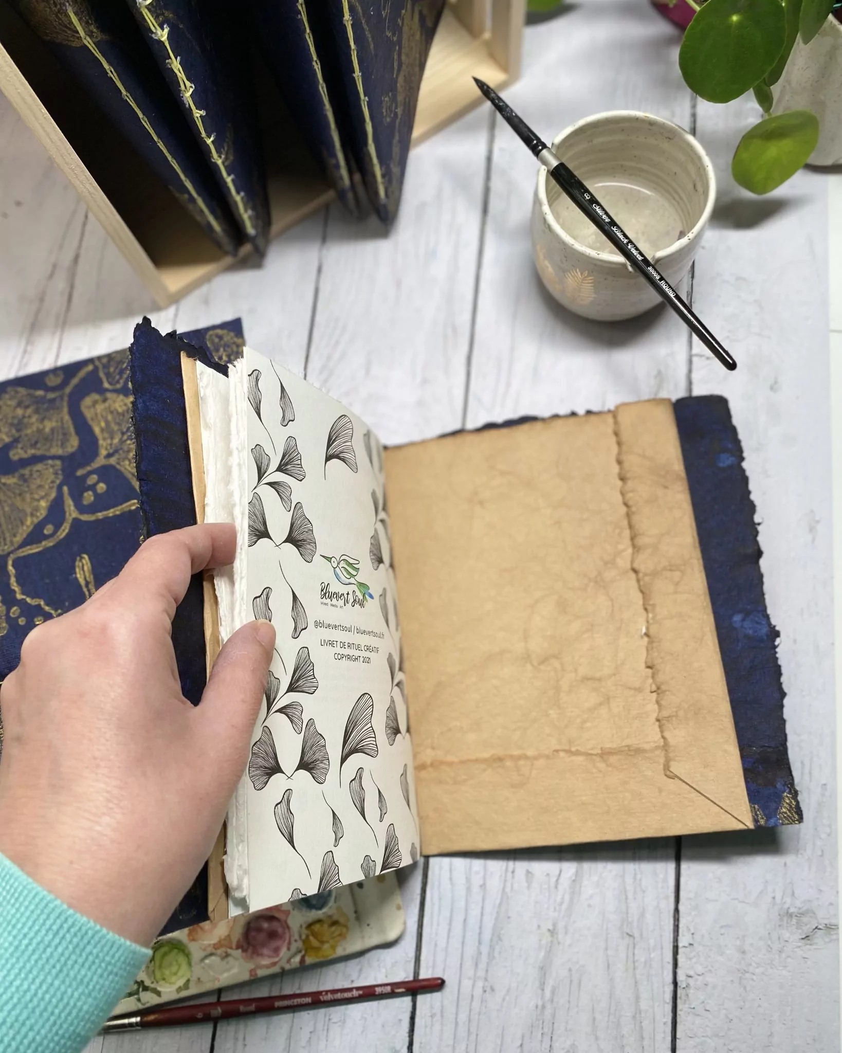 Carnet aquarelle "Ginkgo Magie" – Image 4