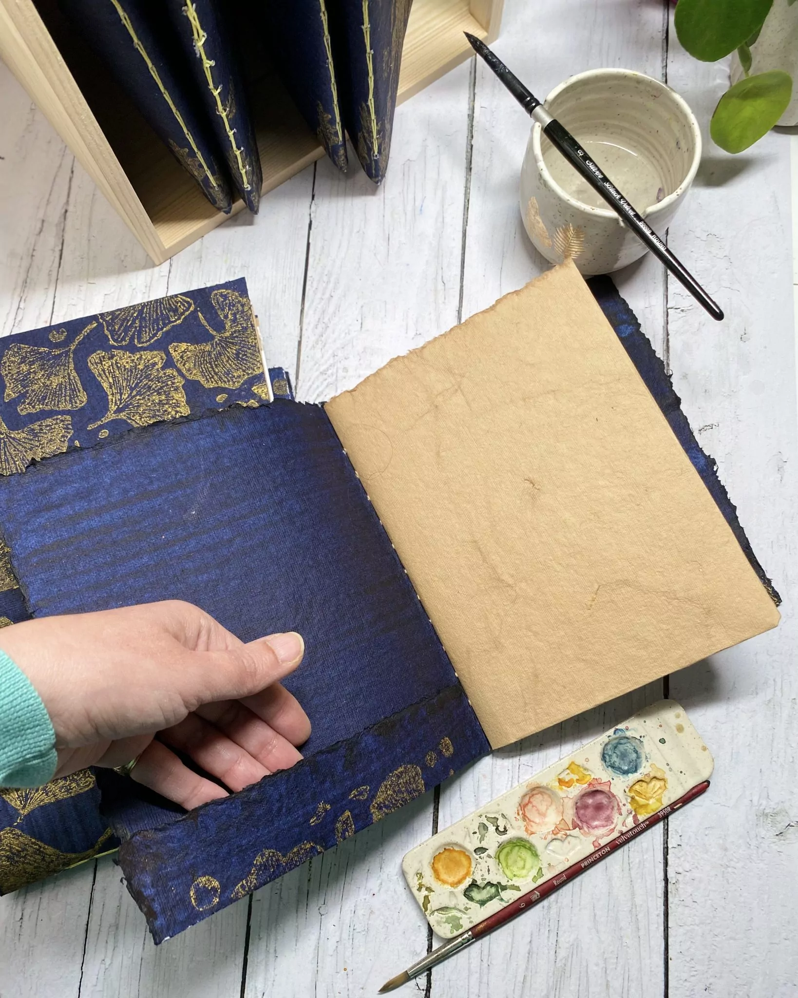 Carnet aquarelle "Ginkgo Magie" – Image 11