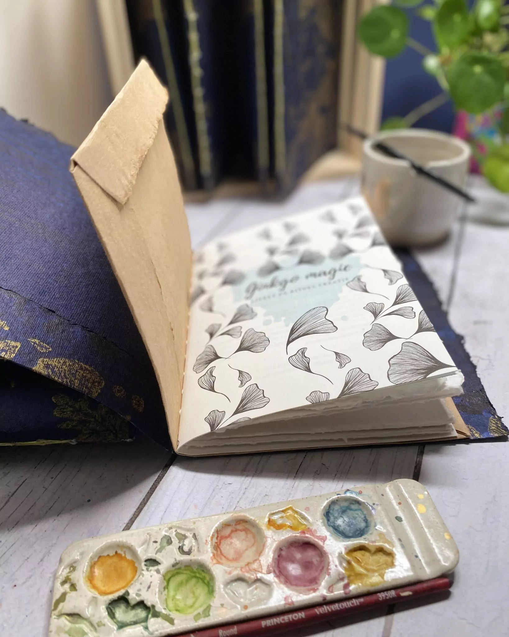 Carnet aquarelle "Ginkgo Magie" – Image 10