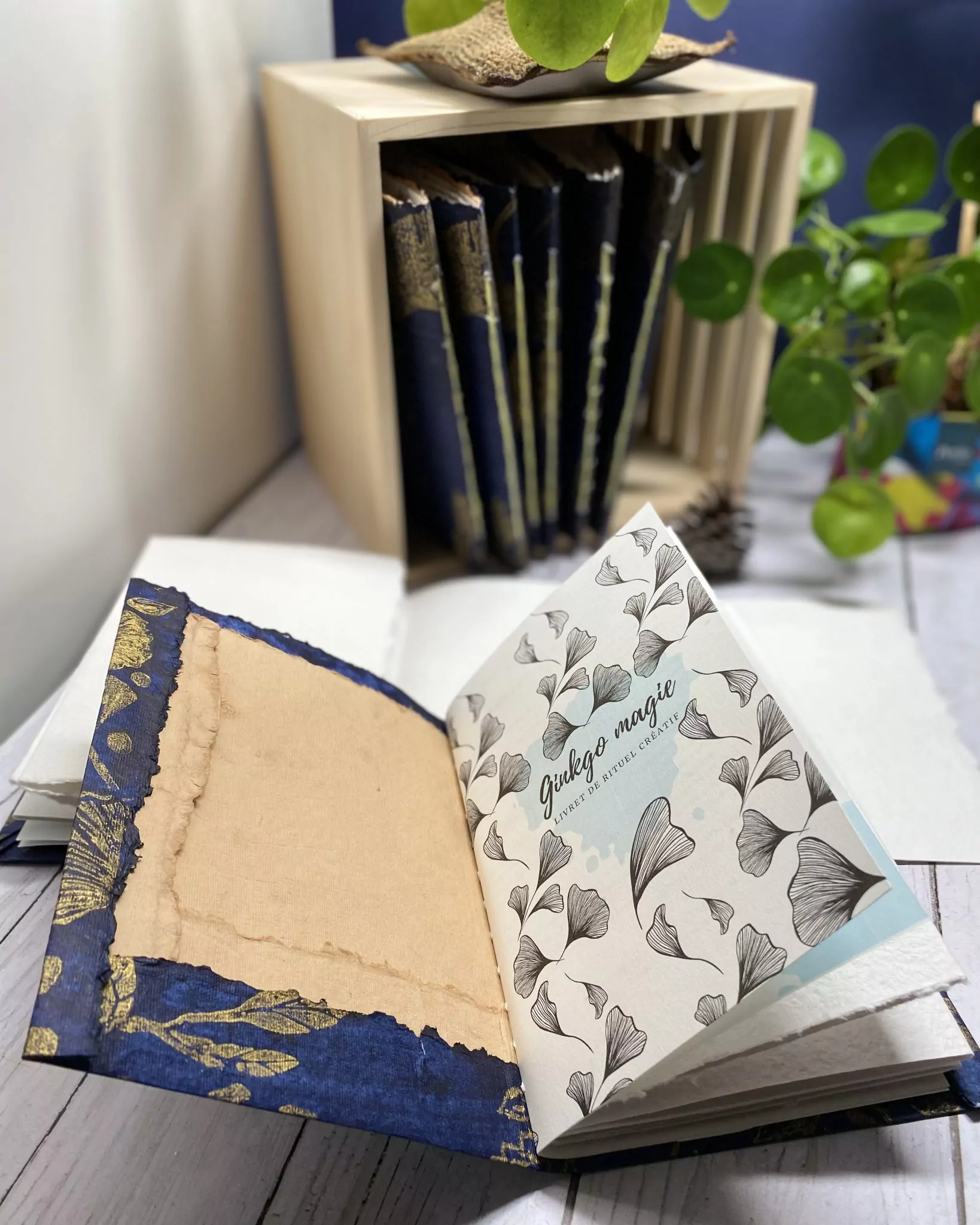 Carnet aquarelle "Ginkgo Magie" – Image 9