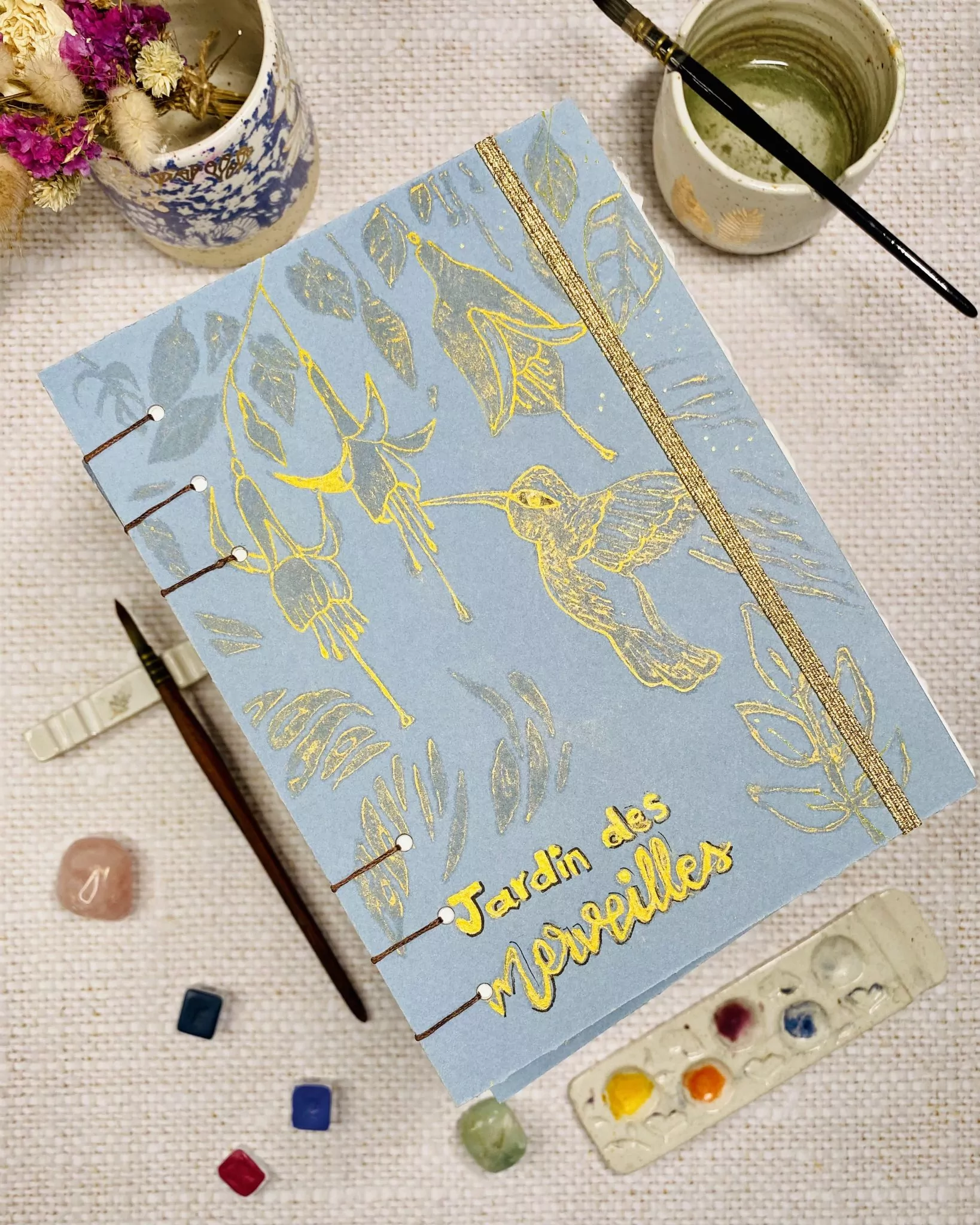 Carnet aquarelle couverture rigide