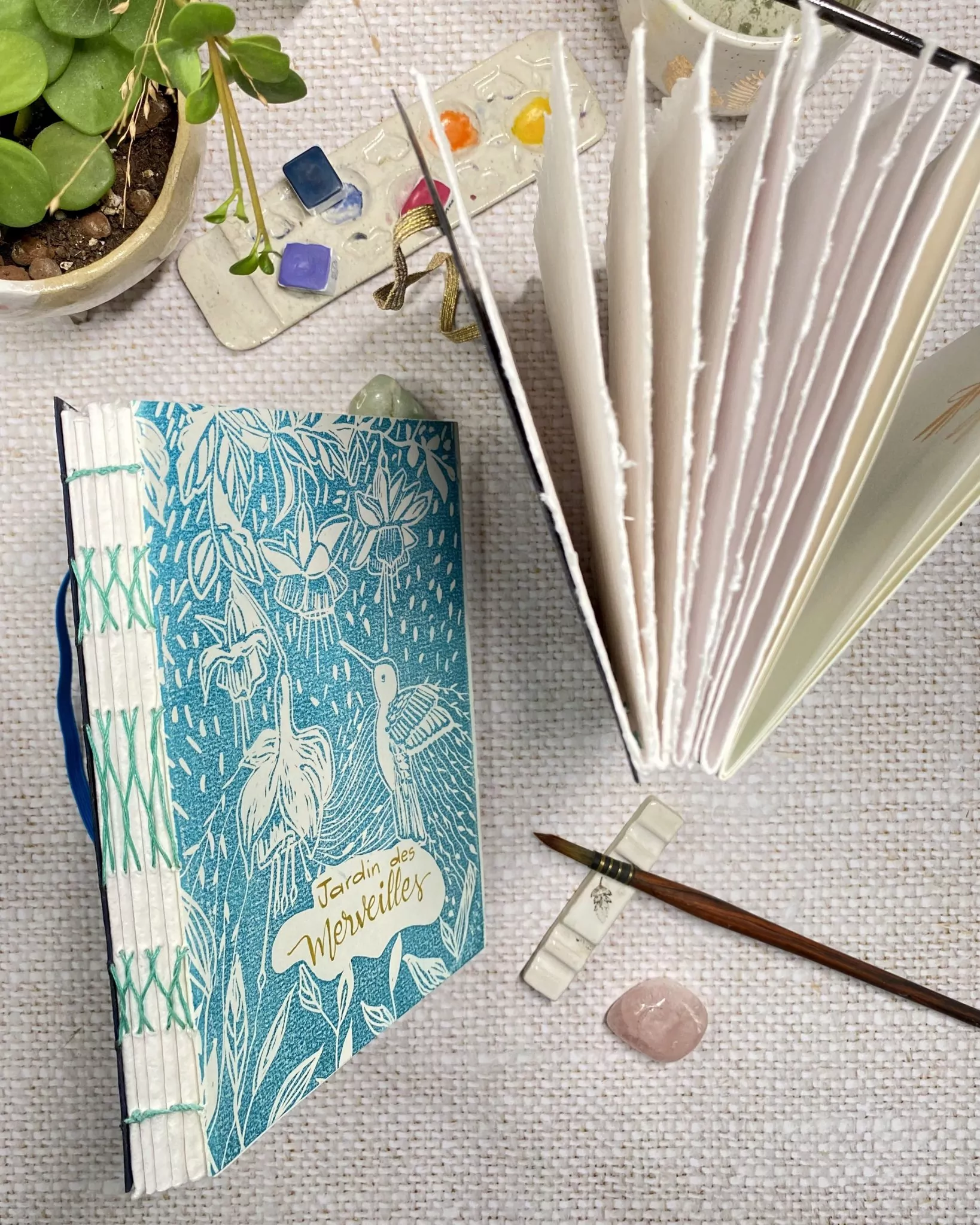 Carnet aquarelle "Jardin des merveilles" – Image 4