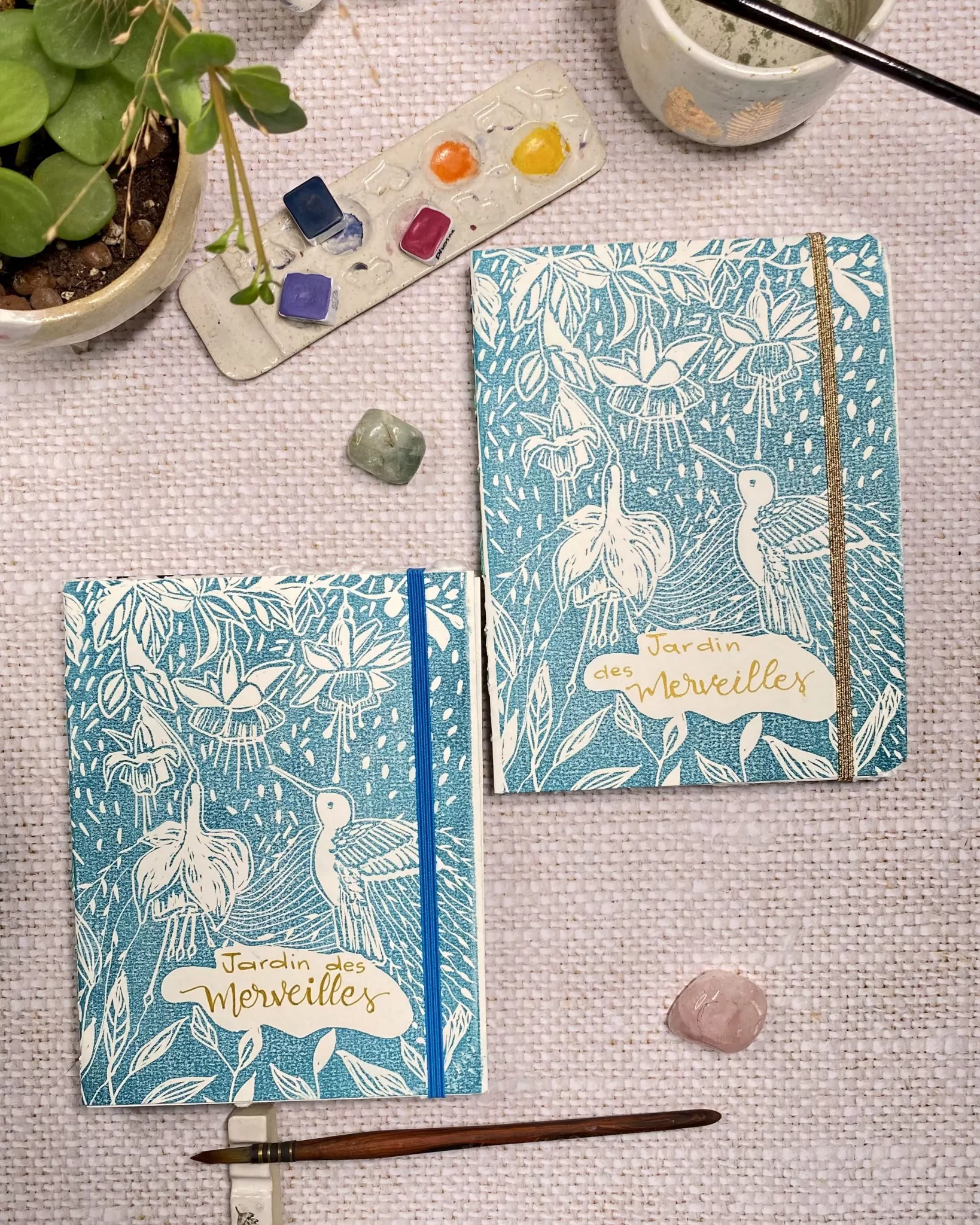 Carnet aquarelle "Jardin des merveilles" – Image 3