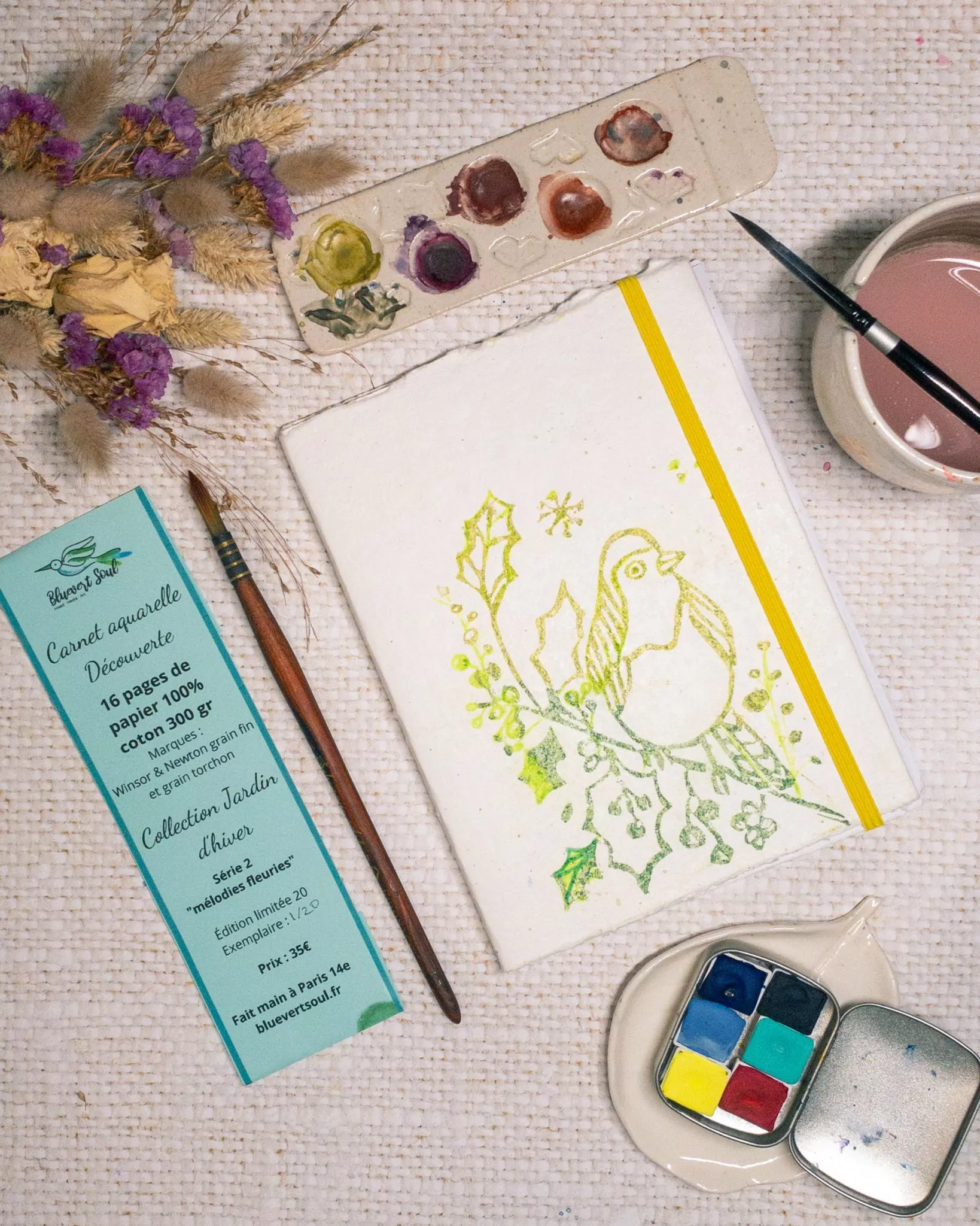 Carnet aquarelle découverte - Jardin d'hiver – Image 8
