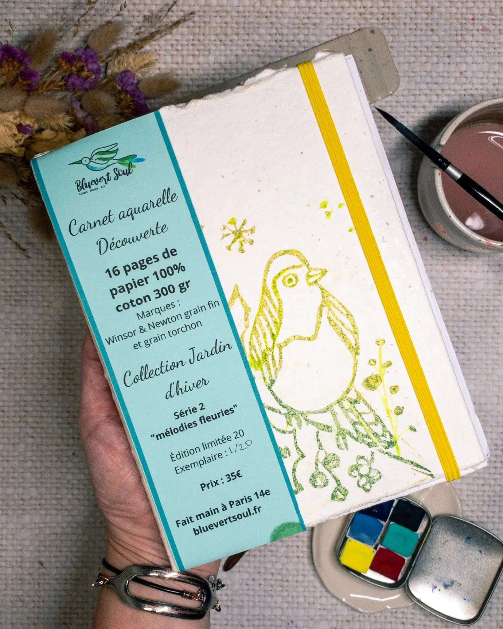 Carnet aquarelle découverte - Jardin d'hiver – Image 12