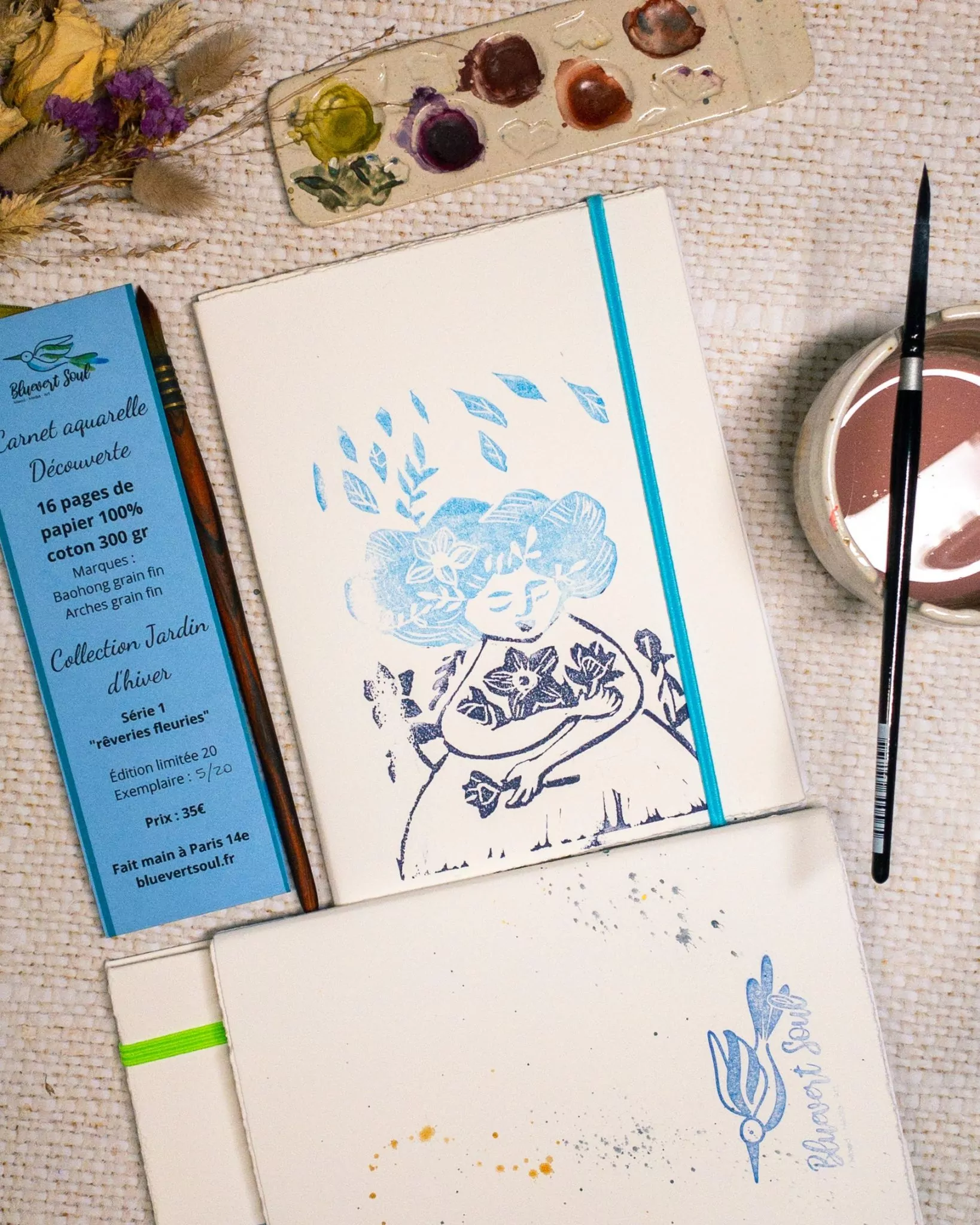 Carnet aquarelle découverte - Jardin d'hiver – Image 3
