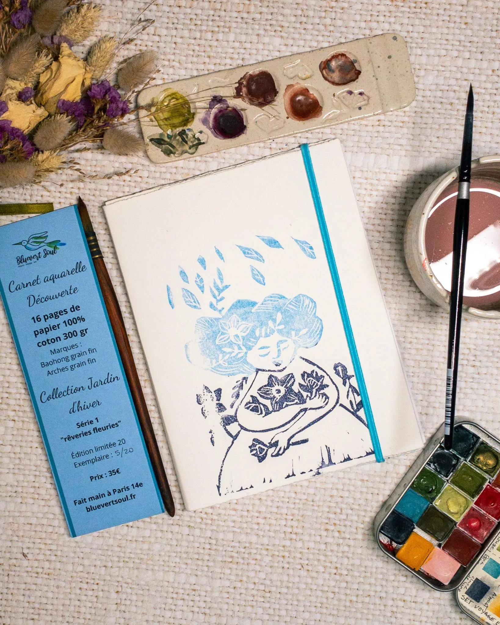 Carnet aquarelle découverte - Jardin d'hiver – Image 2