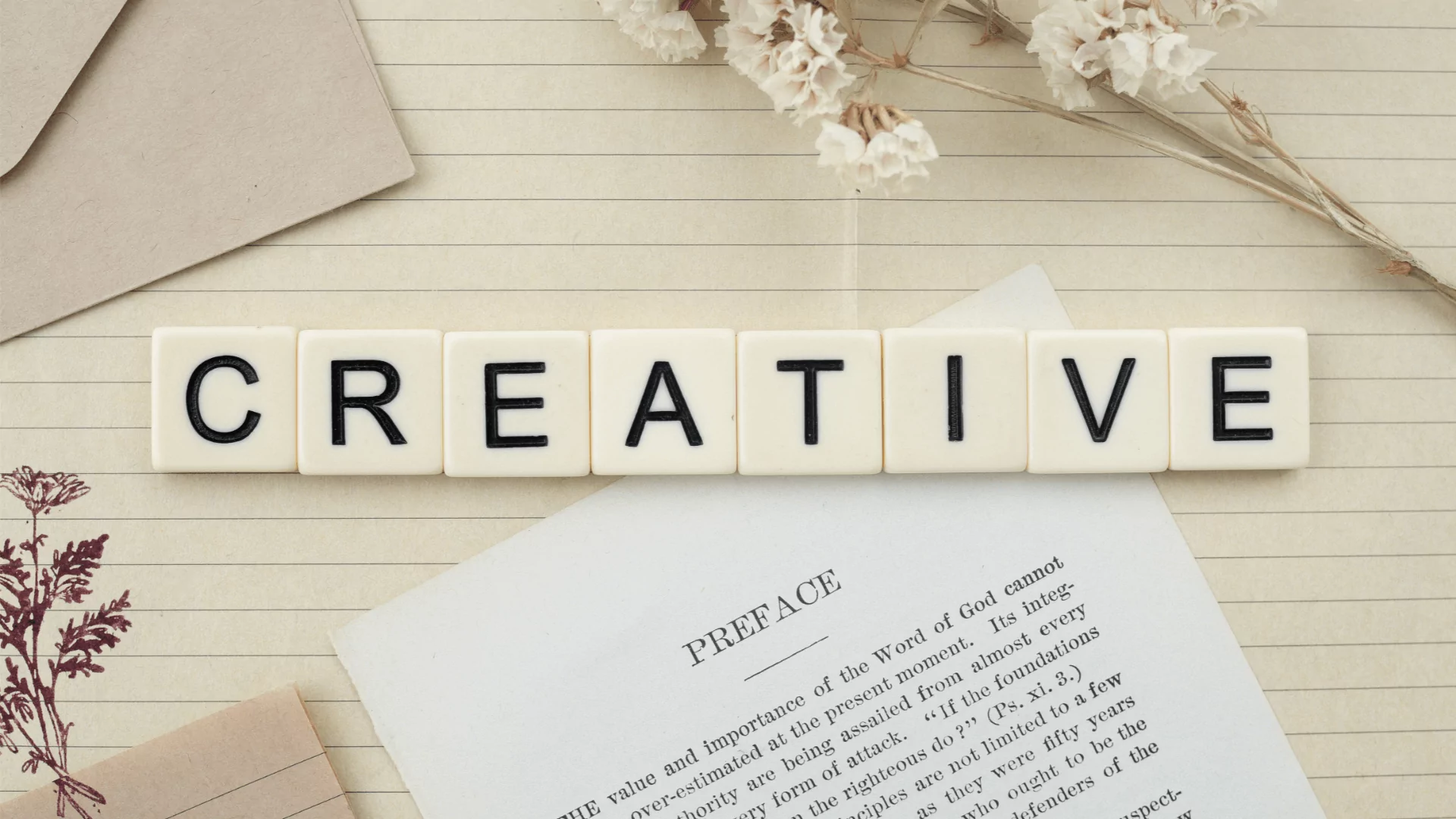 5 rituels creatifs qui vous mettront en condition pour etre creative mot en lettres scrabble