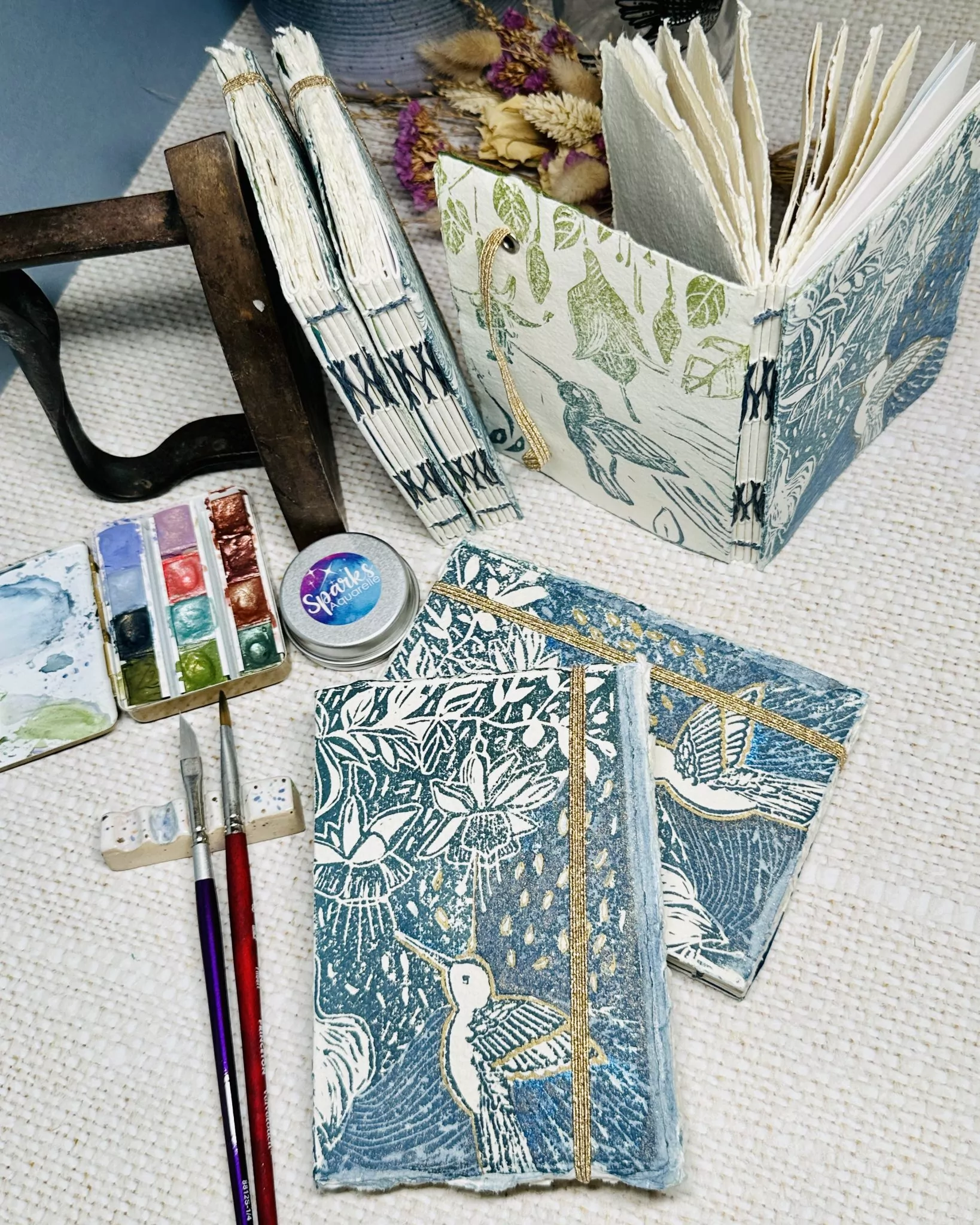 Carnets d'exploration à l'aquarelle "Jardin Créatif" – Image 3