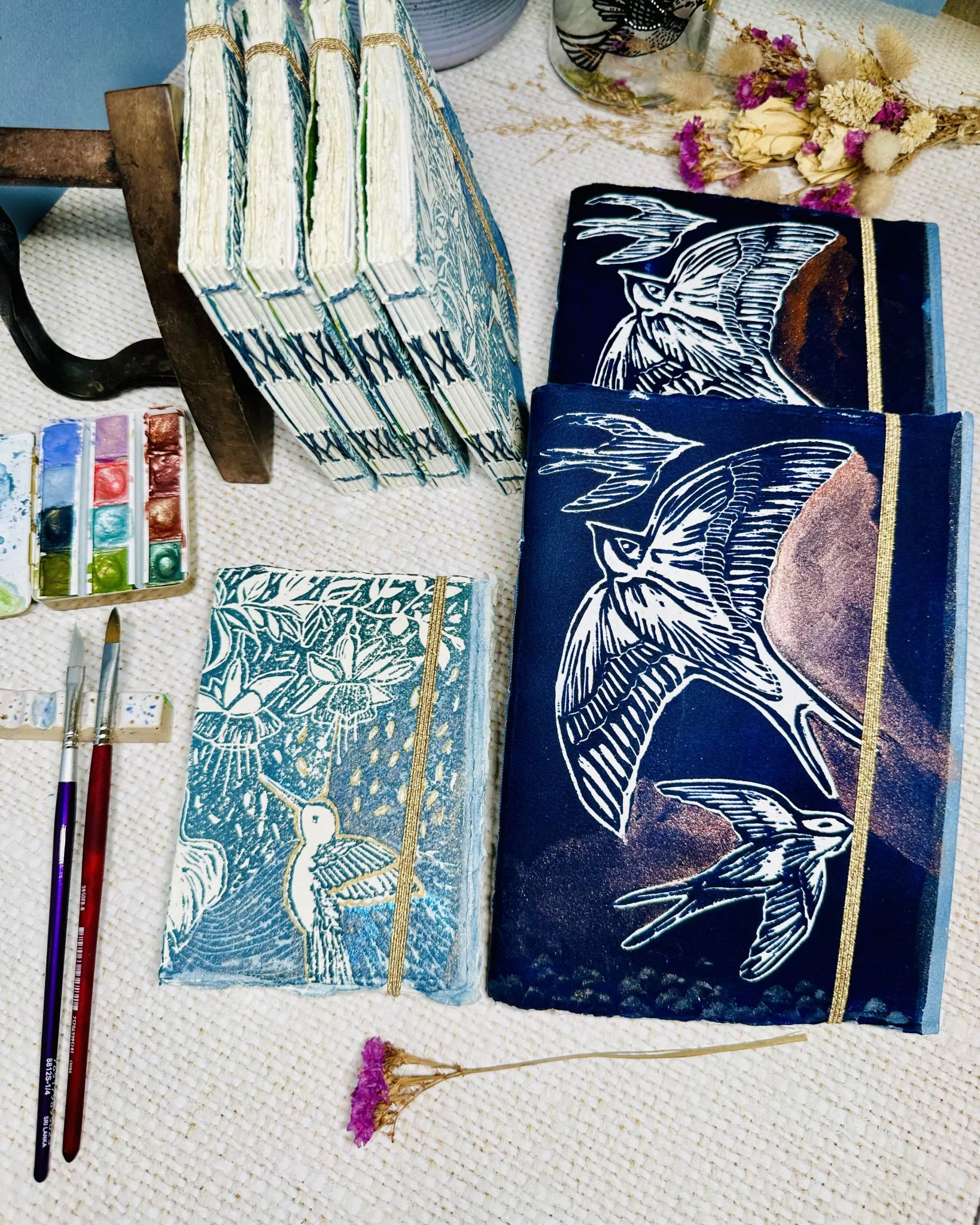 Carnets d'exploration à l'aquarelle "Jardin Créatif"