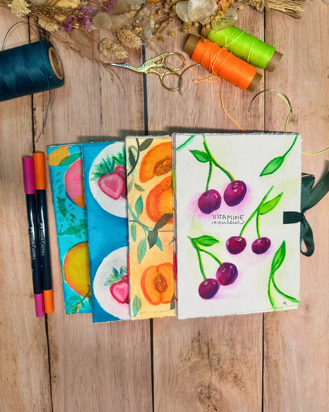 Carnet créatif A5 – Vitamine C capsule fruitée