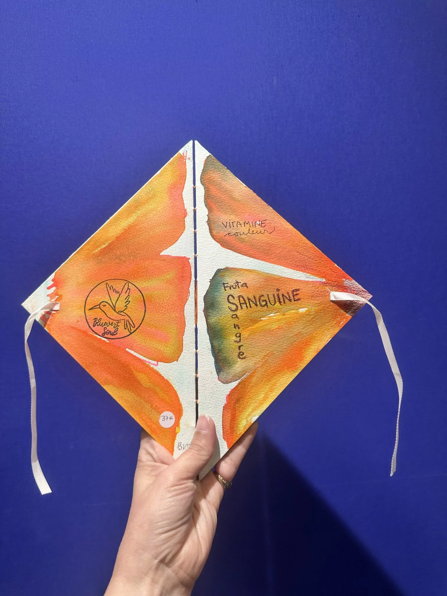 Carnet créatif triangulaire – Vitamine C capsule agrumes – Image 12