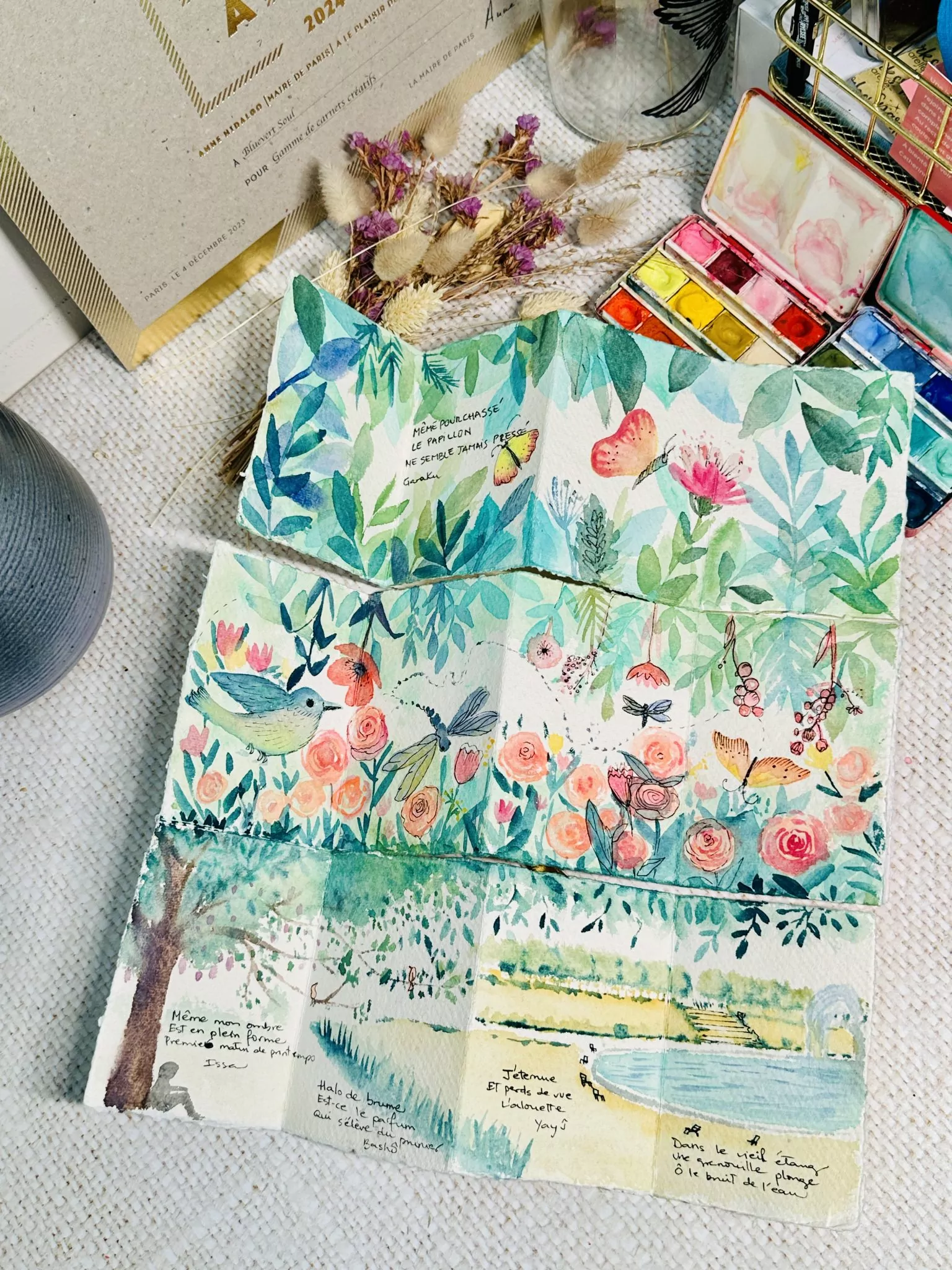 Kit reliure Jardin créatif – Livre concertina DIY – Image 4
